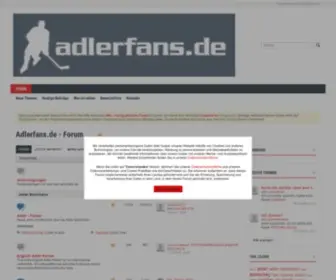 Adlerfans.de(Adler Mannheim Fan) Screenshot