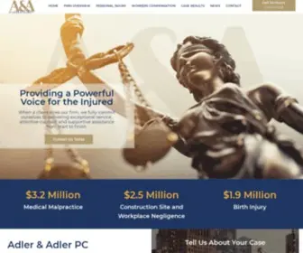 Adlerlawyers.com(Adler & Adler P.C) Screenshot