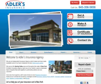 Adlersinsurance.com(Commercial building property) Screenshot