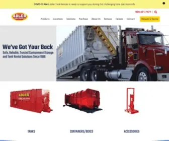 Adlertankrentals.com(Temporary Water Storage Tank Rentals) Screenshot