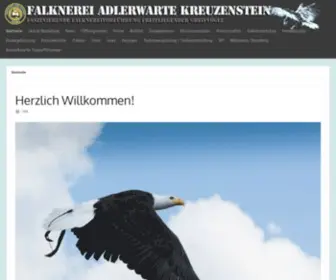 Adlerwarte-Kreuzenstein.at(Herzlich Willkommen) Screenshot