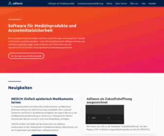 Adliance.net(Software für Arzneimittel) Screenshot
