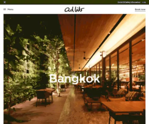 Adlibhotels.co(Ad Lib Bangkok Hotel) Screenshot