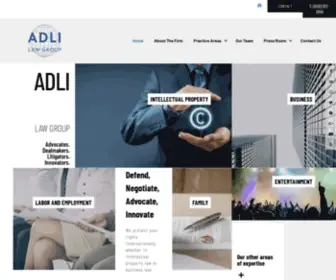 Adlilaw.com(ADLI Law Group) Screenshot