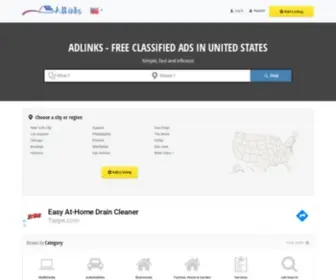 Adlinks.us(United States Free Classified Ads) Screenshot