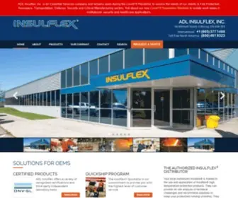 Adlinsulflex.com(High temperature protection with heat resistant materials from Insulflex®) Screenshot