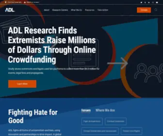 ADL.org(The mission of ADL) Screenshot