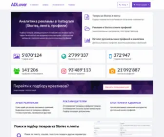 Adlover.me(мониторинг тизеров) Screenshot