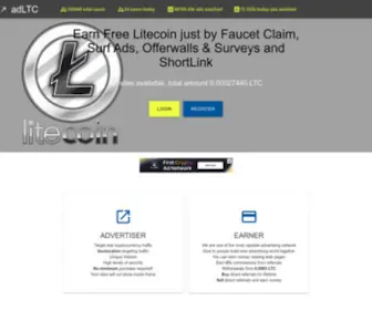 ADLTC.cc(AdLTC is the Litecoin surf(PTC)) Screenshot