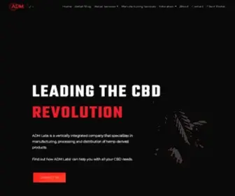 ADM-Labs.com(CBD Manufacturing) Screenshot