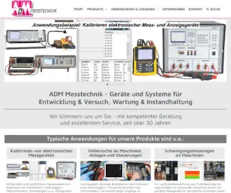 ADM-Messtechnik.de(ADM Messtechnik GmbH & Co) Screenshot