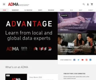 Adma.com.au(Homepage) Screenshot