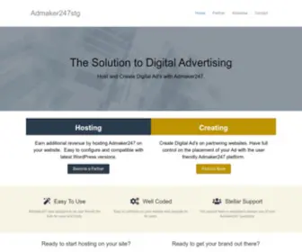 Admaker247.com(DIY Website Advertising Tool) Screenshot