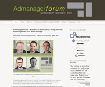 Admanagerforum.de(Event für Adoperations) Screenshot