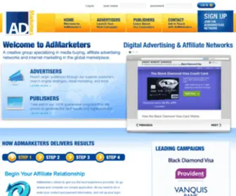 Admarketers.com(Your Best Online Affiliate Marketing Resource) Screenshot