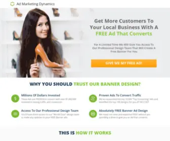 Admarketingdynamics.com(FREE Banner Ad Design) Screenshot