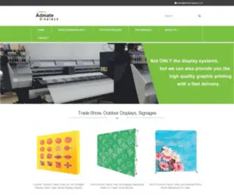 Admate-Displays.com(China Leading Trade Show Displays & POS Signage Supplier) Screenshot