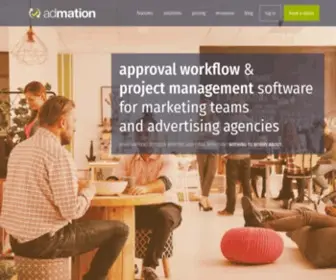 Admation.com(Admation Ad Agency Marketing Project Management & Approval Workflow Software) Screenshot