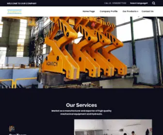 Admechequipment.com(Coil Tilter Manufacturer) Screenshot