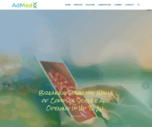 Admedinc.com(Experts in Life Science Education & Training Solutions) Screenshot