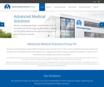 Admedsol.com(Advanced Medical Solutions Group plc) Screenshot