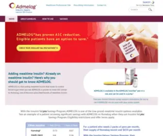 Admelog.com(Diabetes Treatment) Screenshot