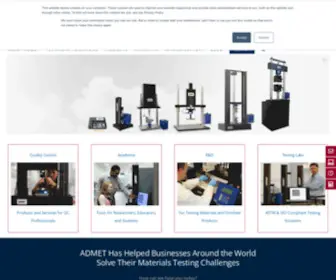 Admet.com(Universal Testing Systems) Screenshot