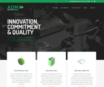 ADM.eu.com(Technical mould tools for the plastic moulding industry) Screenshot