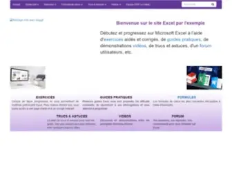 Admexcel.com(Accueil Excel par l'Exemple) Screenshot