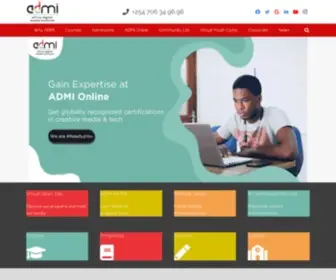 Admi.ac.ke(Africa Digital Media Institute) Screenshot