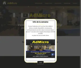 Admicro-Bourg-Achard.fr(Accueil) Screenshot