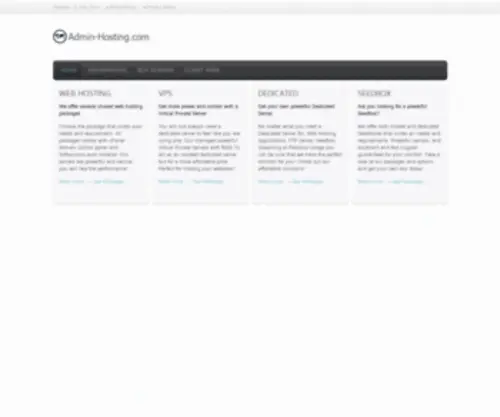 Admin-Hosting.net(Admin Hosting) Screenshot
