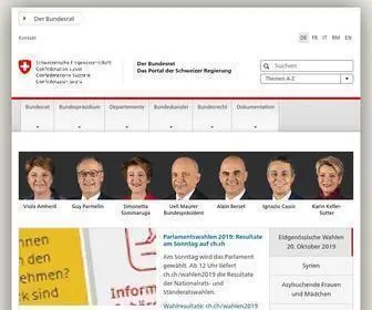 Admin.ch(Der Bundesrat) Screenshot