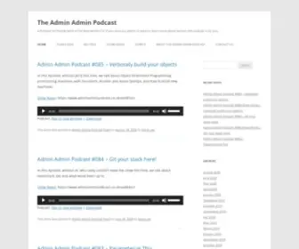 Adminadminpodcast.co.uk(The Admin Admin Podcast) Screenshot