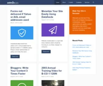 Admindaily.com(Has everything you need to know to make your site a success) Screenshot