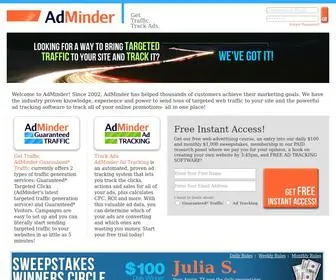 Adminder.com(Guaranteed Web Traffic and Internet Ad Tracking Software from AdMinder) Screenshot