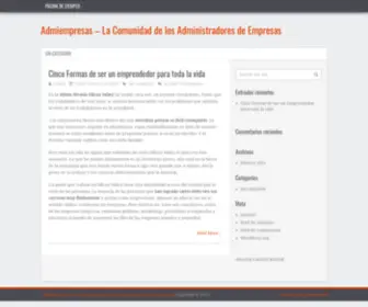 Adminempresas.com(La comunidad de los administradores de empresas) Screenshot