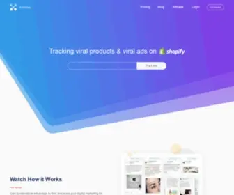 Adminer.co(Find best ad stragidy and improve your shopify performance) Screenshot