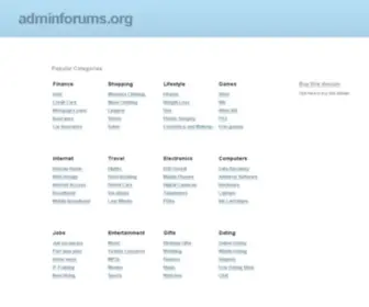 Adminforums.org(Admin Forums) Screenshot