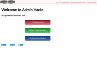 Adminhacks.com(Admin Hacks) Screenshot