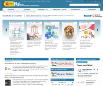 Administracionelectronica.gob.es(Portal de la Administración Electrónica) Screenshot
