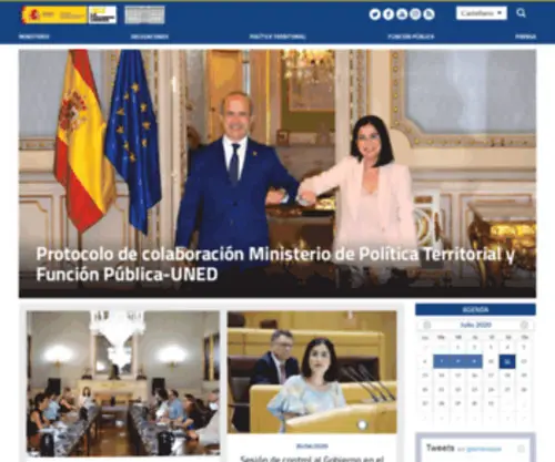 Administracionespublicas.gob.es(Portada MPT:: Ministerio de Política Territorial y Memoria Democrática) Screenshot
