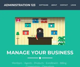 Administration123.com(Administration 123) Screenshot