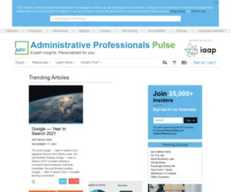 Administrativeprofessionalspulse.com(Administrative Professionals Pulse) Screenshot