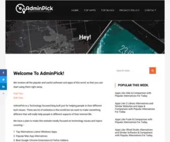 Adminpick.com(AdminPick) Screenshot