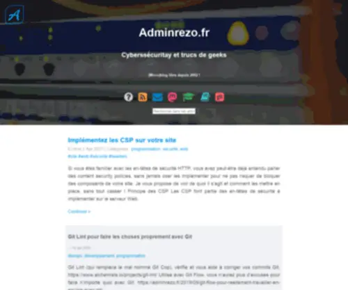 Adminrezo.fr(Systèmes) Screenshot