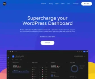 Admintwentytwenty.com(AdminSupercharge Your WordPress Dashboard) Screenshot