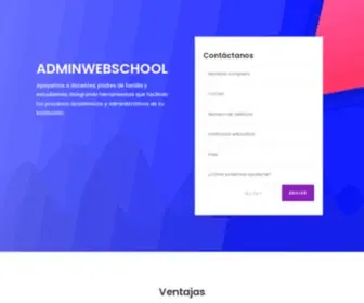 Adminwebschool.com(Plataforma académica) Screenshot