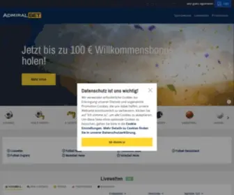 Admiralbet.de(Livewetten) Screenshot