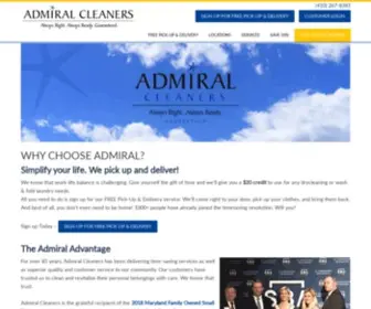 Admiralcleaners.com(Dry Cleaner in Maryland Cities) Screenshot